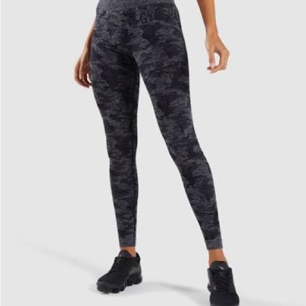 Gymshark Gray Camouflage Women's Leggings